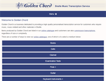 Tablet Screenshot of golden-chord.com